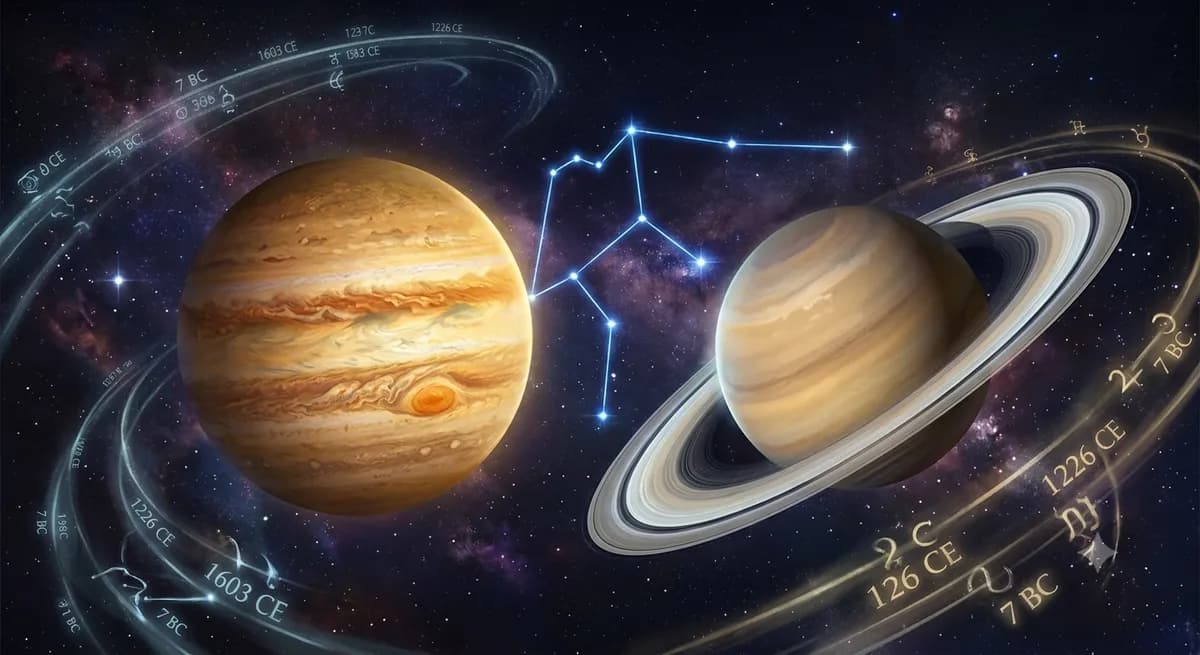 La Gran Conjunción Júpiter-Saturno: Historia, Ciclos y el Alba de la Era del Aire