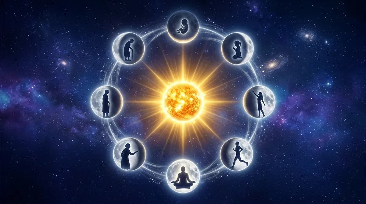 La Fase Lunar de Tu Nacimiento: Las 8 Personalidades Lunares y Lo Que Revelan de Ti
