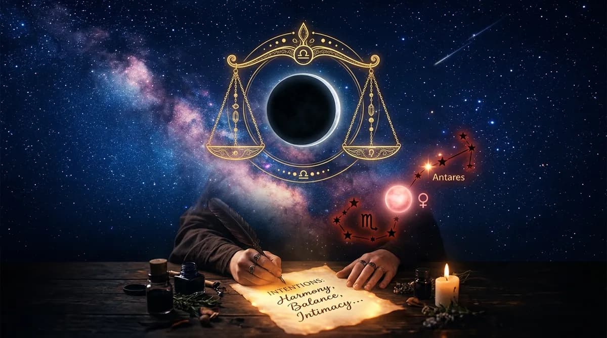 Luna Nueva en Libra del 10 de Octubre de 2026: Intenciones para el Amor, la Justicia y el Equilibrio